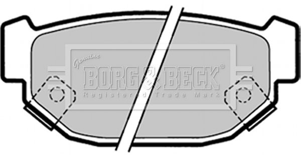 BORG & BECK stabdžių trinkelių rinkinys, diskinis stabdys BBP1322